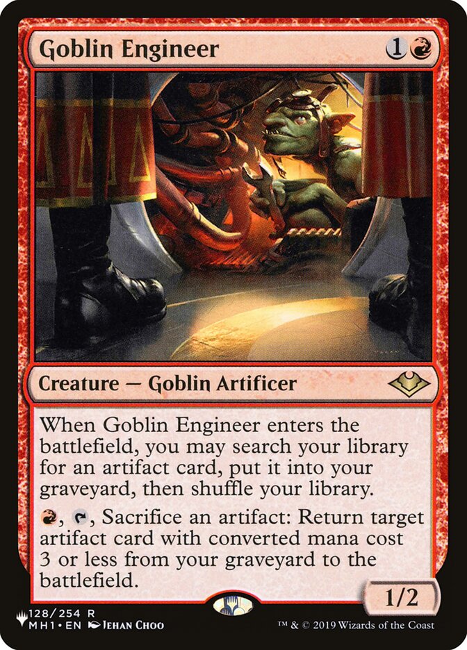 {R} Goblin Engineer [Secret Lair: Heads I Win, Tails You Lose][LS MH1 128]