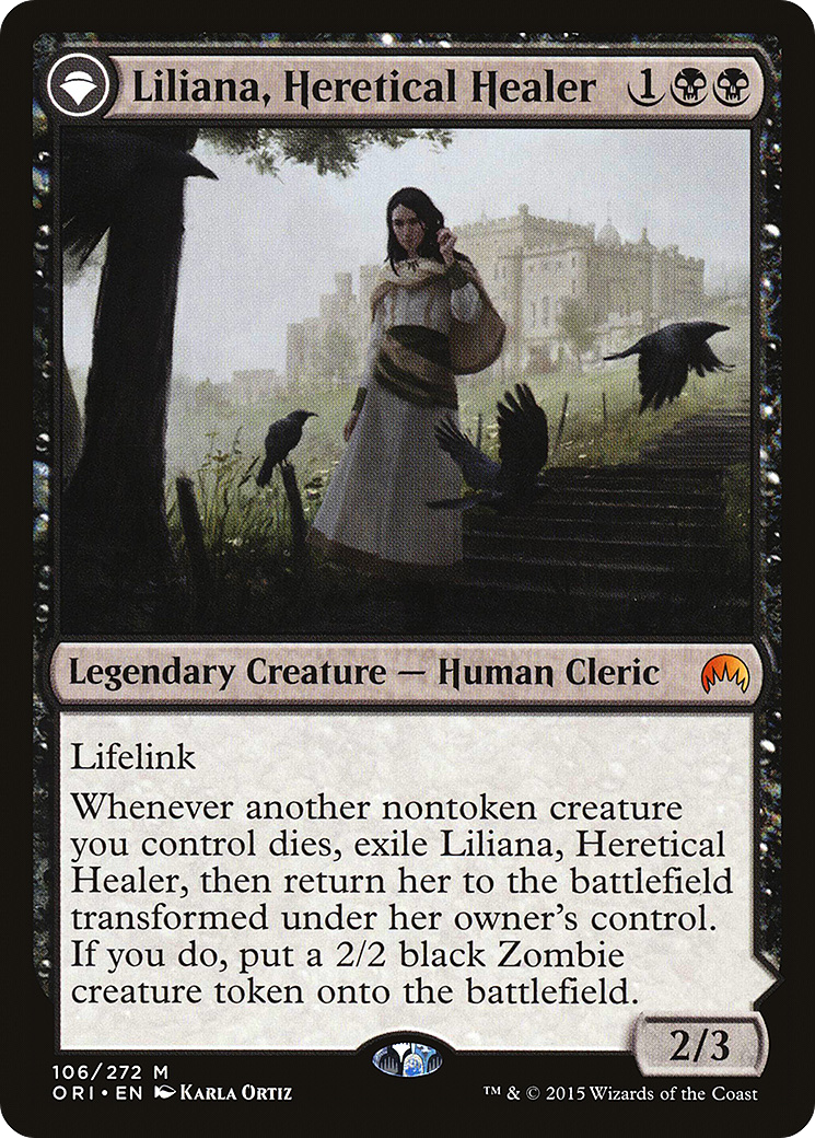 {R} Liliana, Heretical Healer // Liliana, Defiant Necromancer [Magic Origins][ORI 106]