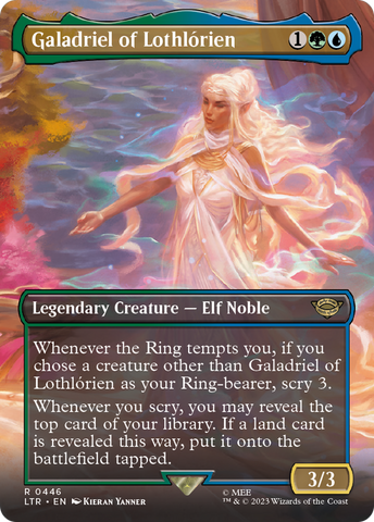 {R} Galadriel of Lothlorien (Borderless Alternate Art) [The Lord of the Rings: Tales of Middle-Earth][LTR 446]
