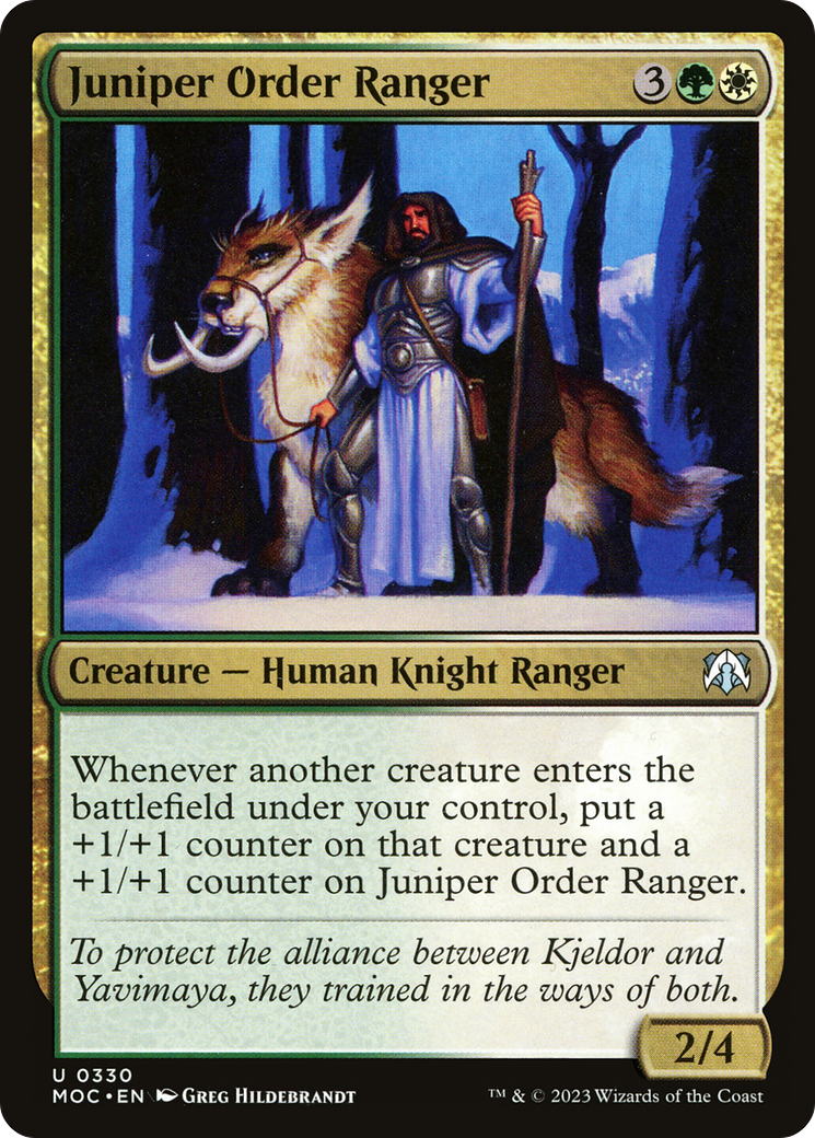 {C} Juniper Order Ranger [March of the Machine Commander][MOC 330]