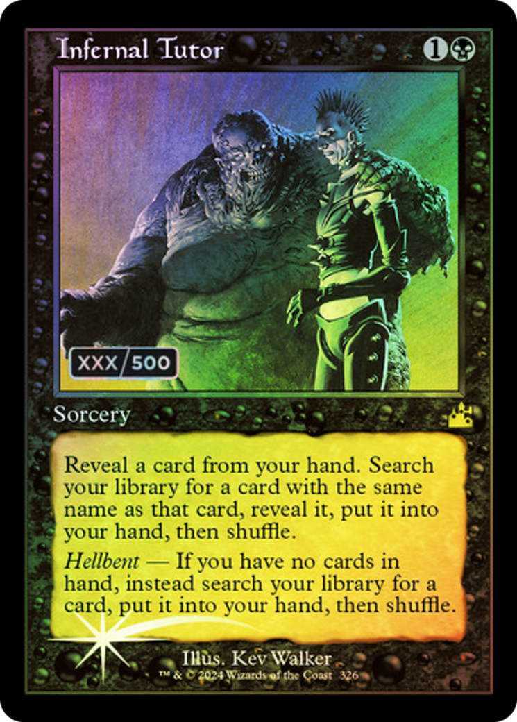 {R} Infernal Tutor (Retro) (Serialized) [Ravnica Remastered][SR RVR 326]