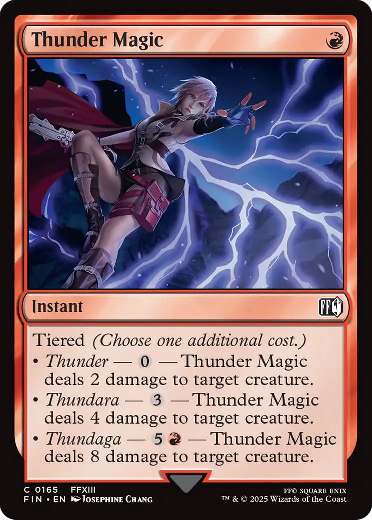{@C} Thunder Magic [FINAL FANTASY][FIN 165]