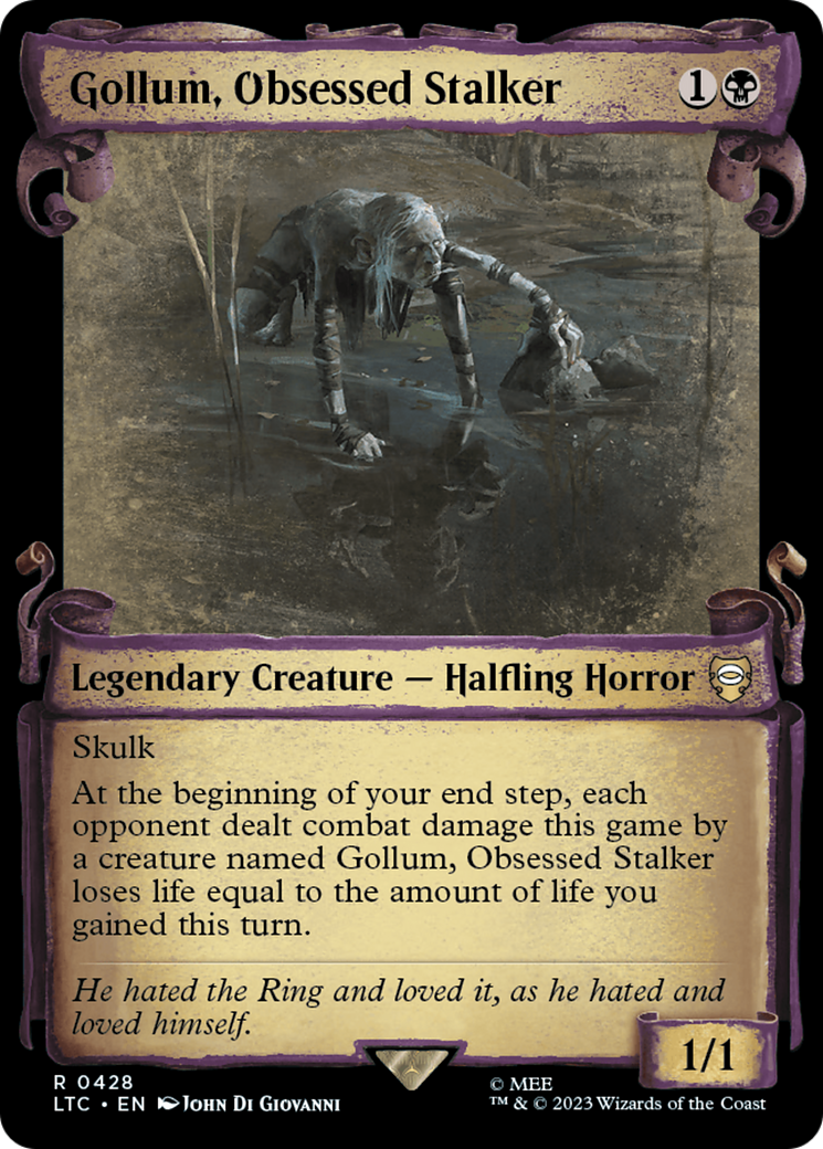 {R} Gollum, Obsessed Stalker [The Lord of the Rings: Tales of Middle-Earth Commander Showcase Scrolls][LTC 428]