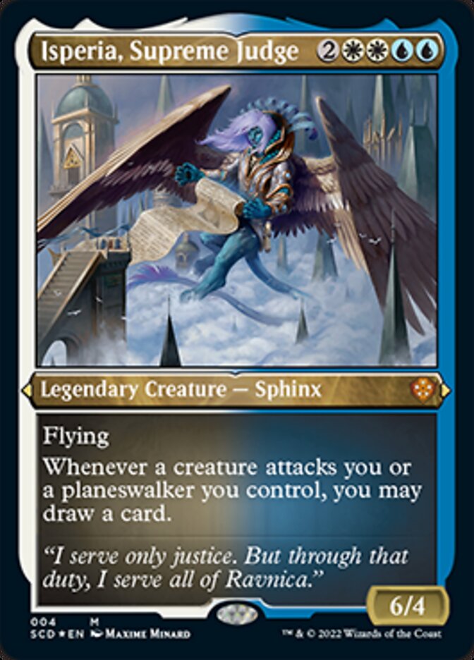 {R} Isperia, Supreme Judge (Foil Etched) [Starter Commander Decks][SCD 004]