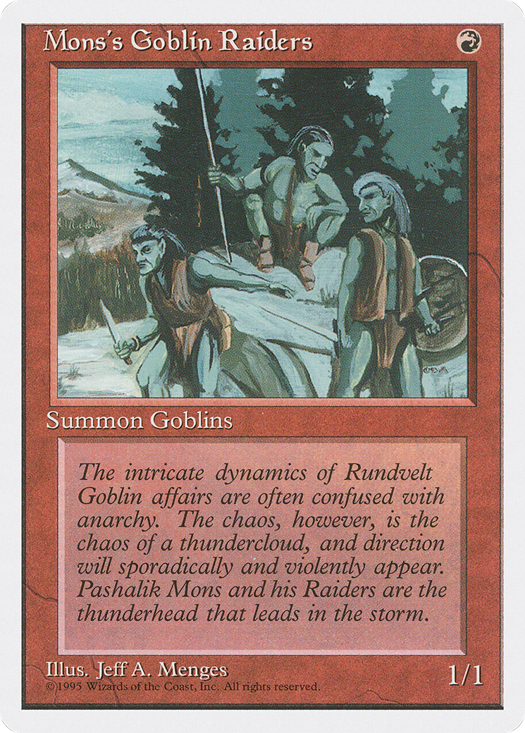 {C} Mons's Goblin Raiders [Fourth Edition][4ED 213]