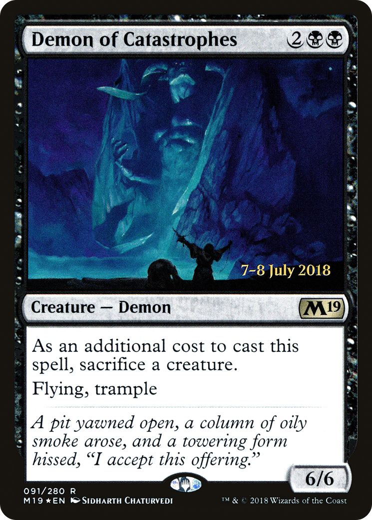 {R} Demon of Catastrophes [Core Set 2019 Prerelease Promos][PR M19 091]