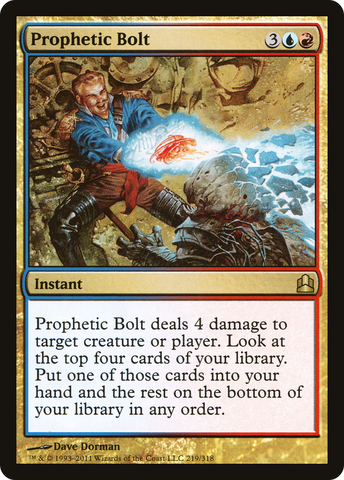 {R} Prophetic Bolt [Commander 2011][CMD 219]