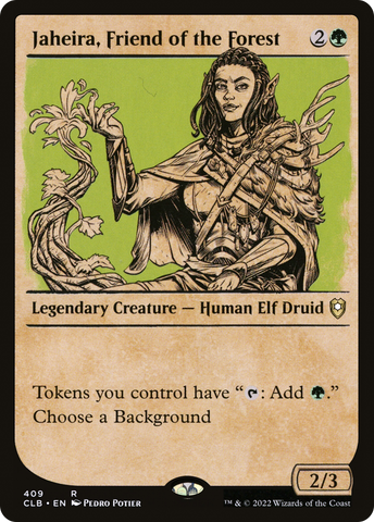 {R} Jaheira, Friend of the Forest (Showcase) [Commander Legends: Battle for Baldur's Gate][CLB 409]