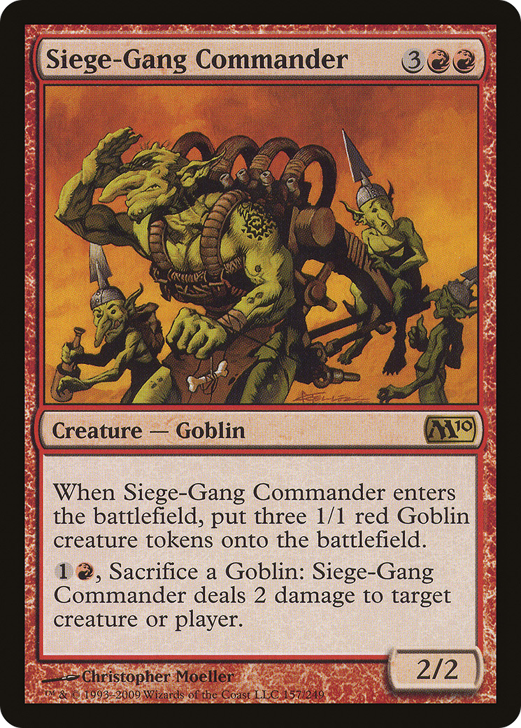 {R} Siege-Gang Commander [Magic 2010][M10 157]