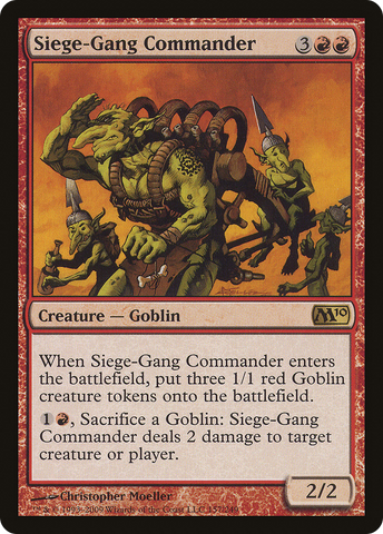 {R} Siege-Gang Commander [Magic 2010][M10 157]