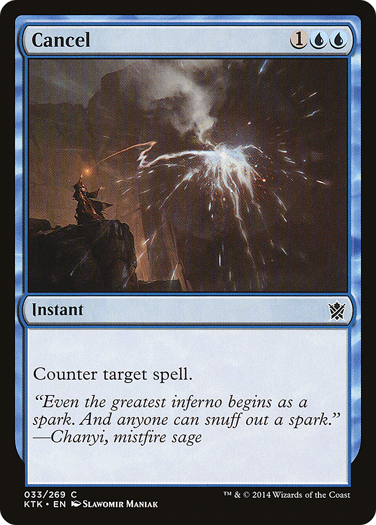 {C} Cancel [Khans of Tarkir][KTK 033]