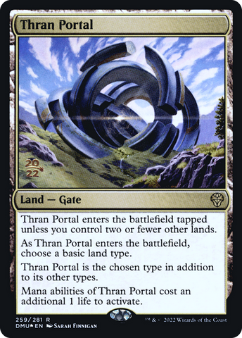 {R} Thran Portal [Dominaria United Prerelease Promos][PR DMU 259]