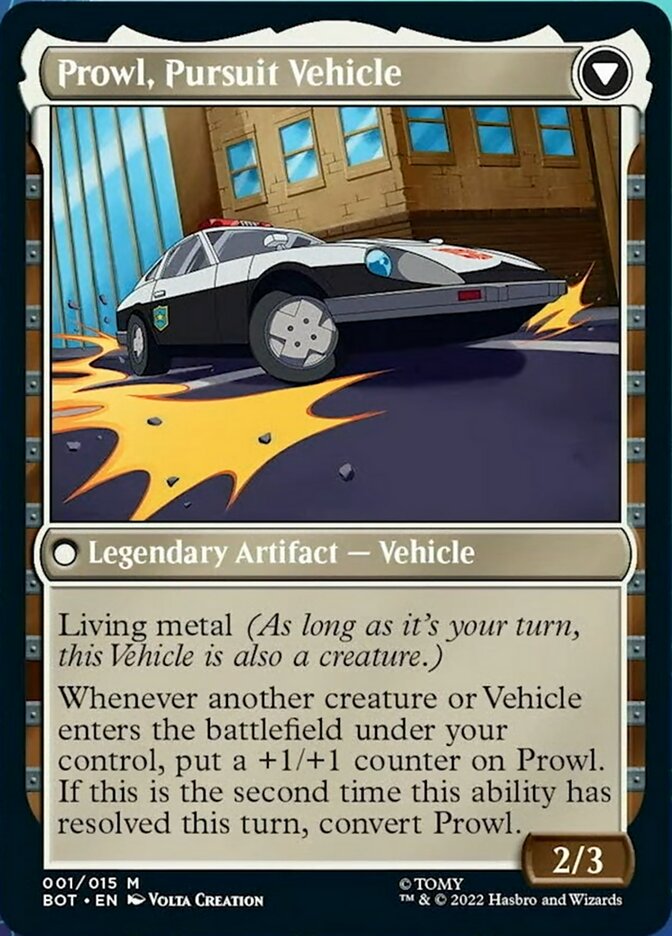 {R} Prowl, Stoic Strategist // Prowl, Pursuit Vehicle [Transformers][BOT 001]