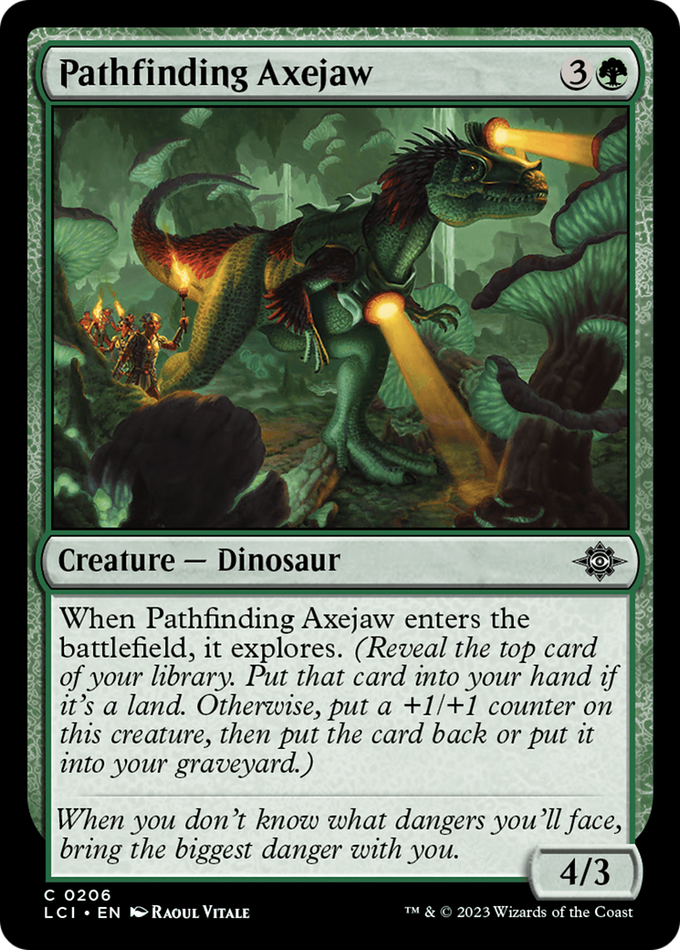 {@C} Pathfinding Axejaw [The Lost Caverns of Ixalan][LCI 206]