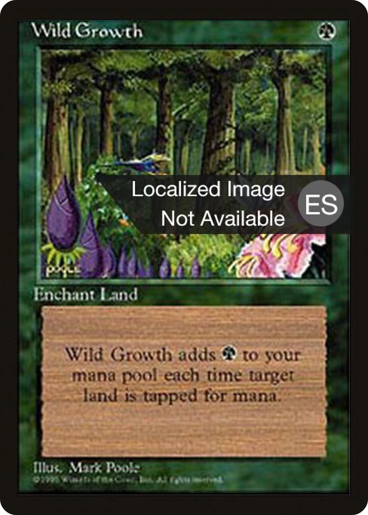 {F} Wild Growth [Fourth Edition (Foreign Black Border)][FBB 4ED 289]