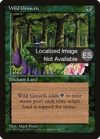 {F} Wild Growth [Fourth Edition (Foreign Black Border)][FBB 4ED 289]
