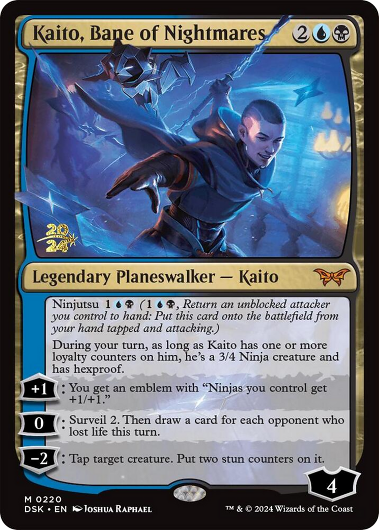 {@R} Kaito, Bane of Nightmares [Duskmourn: House of Horror Prerelease Promos][PR DSK 220]