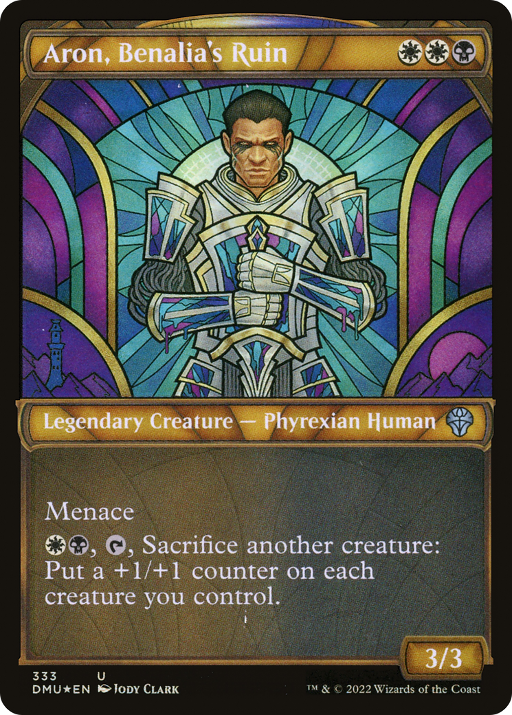 {C} Aron, Benalia's Ruin (Showcase Textured) [Dominaria United][DMU 333]