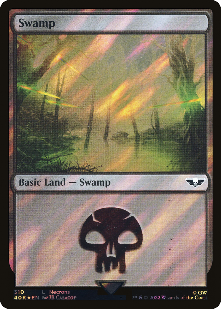 {B}[SFO 40K 310] Swamp (310) (Surge Foil) [Universes Beyond: Warhammer 40,000]