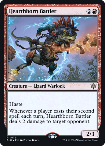 {@R} Hearthborn Battler [Bloomburrow Prerelease Promos][PR BLB 139]