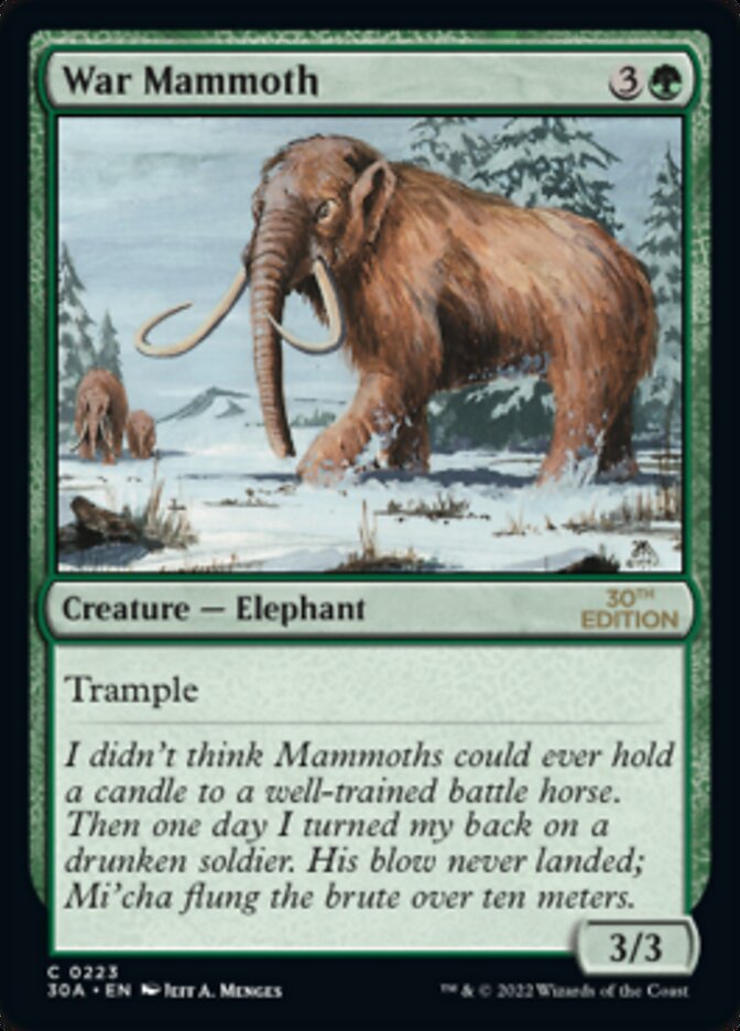 {C} War Mammoth [30th Anniversary Edition][30A 223]