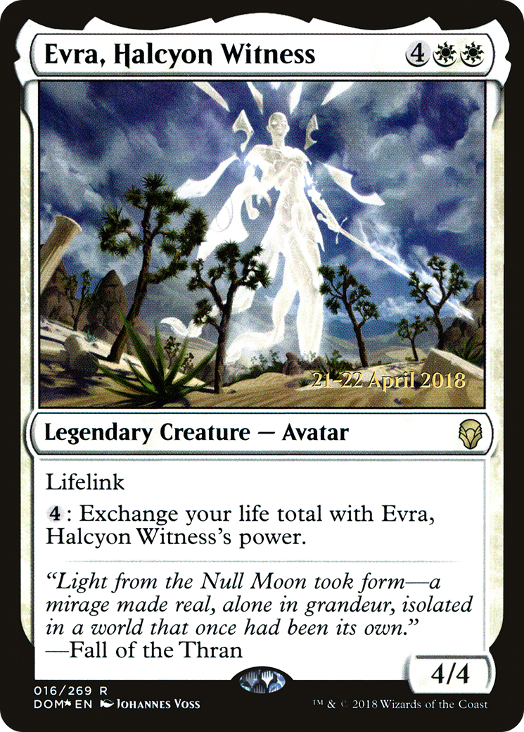 {R} Evra, Halcyon Witness [Dominaria Prerelease Promos][PR DOM 016]
