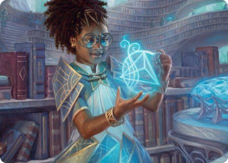 {A} Zimone, Quandrix Prodigy Art Card [Strixhaven: School of Mages Art Series][ASTX 046]