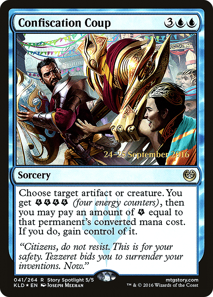 {R} Confiscation Coup [Kaladesh Prerelease Promos][PR KLD 041]