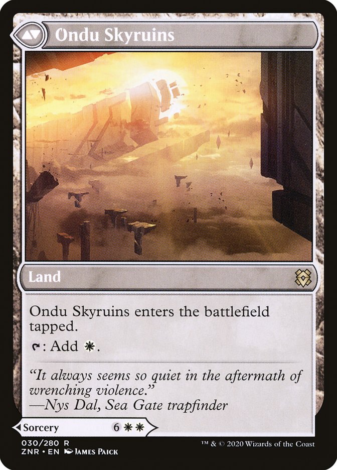 {R} Ondu Inversion // Ondu Skyruins [Zendikar Rising][ZNR 030] - Misty Mountain Games