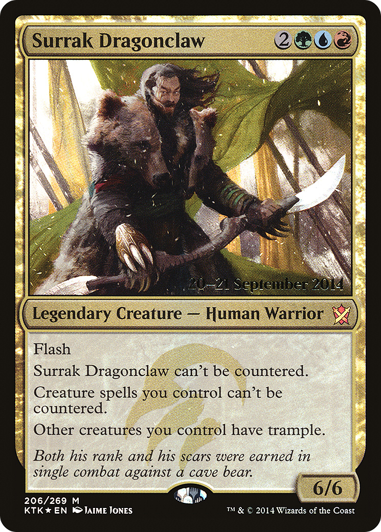 {R} Surrak Dragonclaw [Khans of Tarkir Prerelease Promos][PR KTK 206]