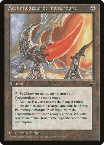 {C} Red Mana Battery (French) - "Accumulateur de mana rogue" [Renaissance][REN 155]
