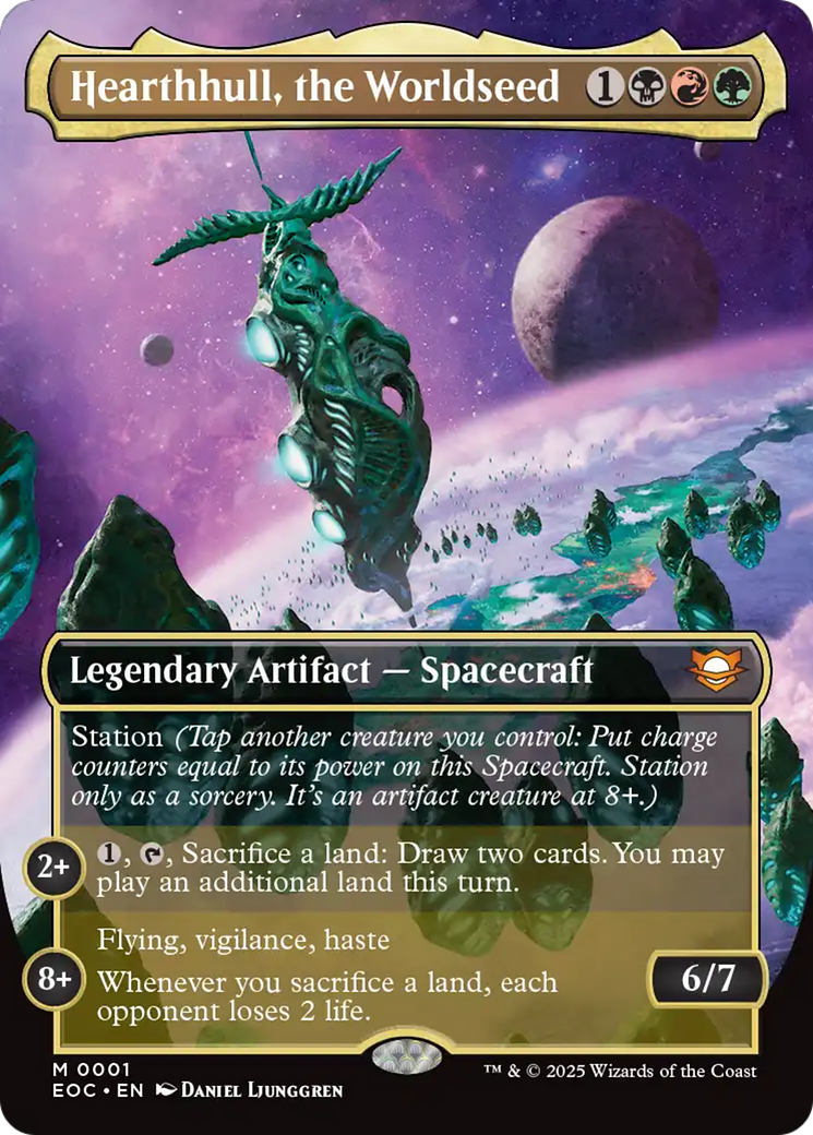 {@@ EOC R} Hearthhull, the Worldseed (Borderless) [Edge of Eternities Commander][EOC 001]