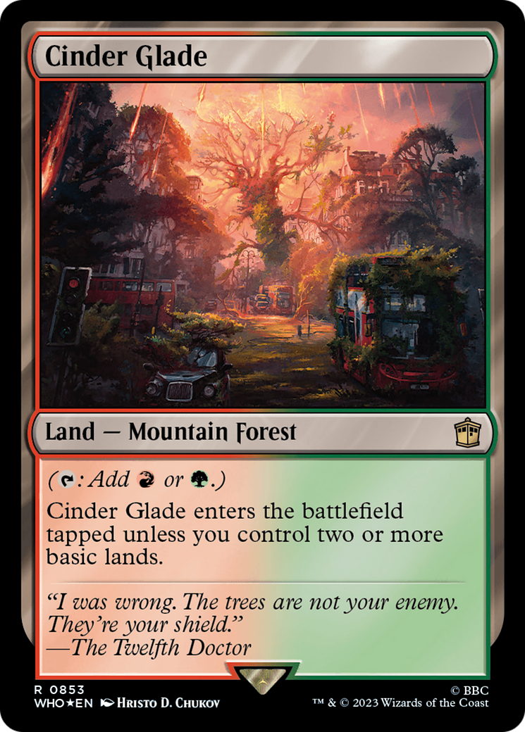 {R} Cinder Glade (Surge Foil) [Doctor Who][WHO 853]