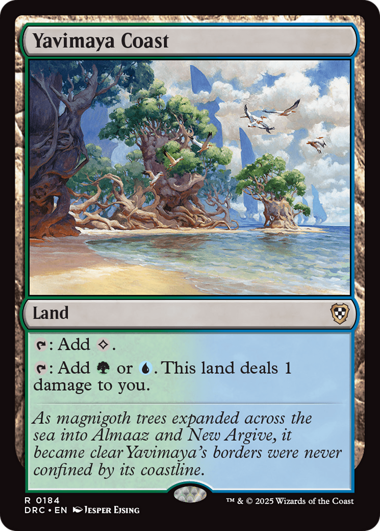 {R} Yavimaya Coast [Aetherdrift Commander][DRC 184]