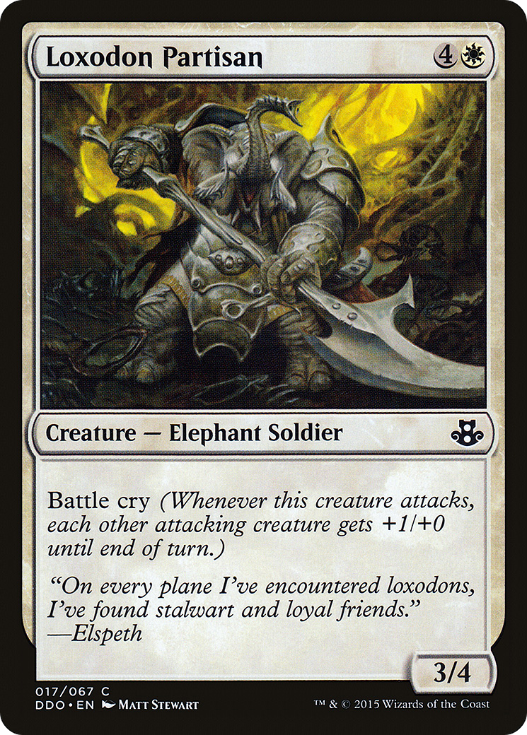 {C} Loxodon Partisan [Duel Decks: Elspeth vs. Kiora][DDO 017]