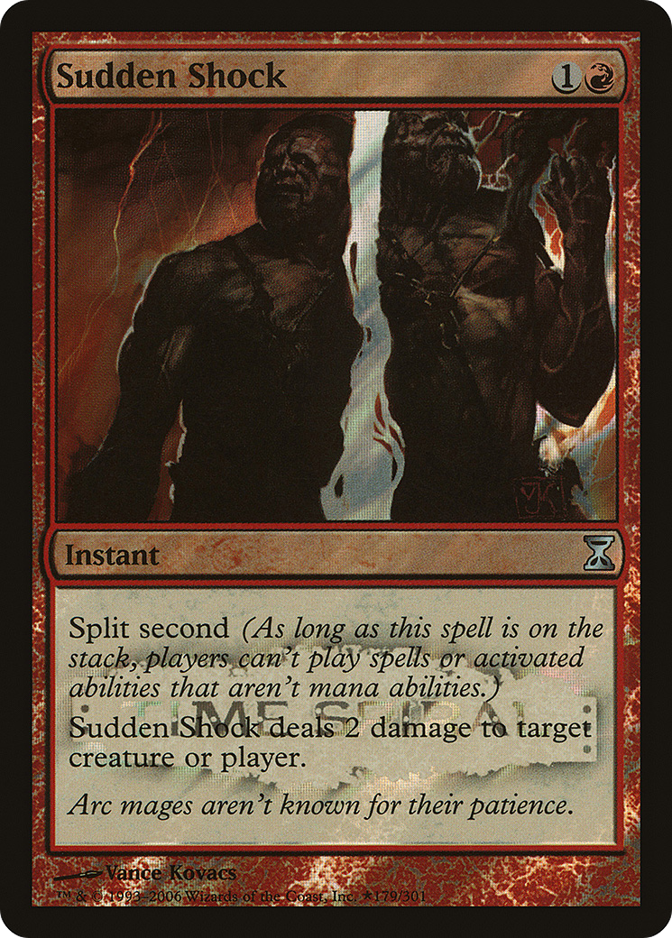 {R} Sudden Shock [Time Spiral Promos][PA TSP 179]