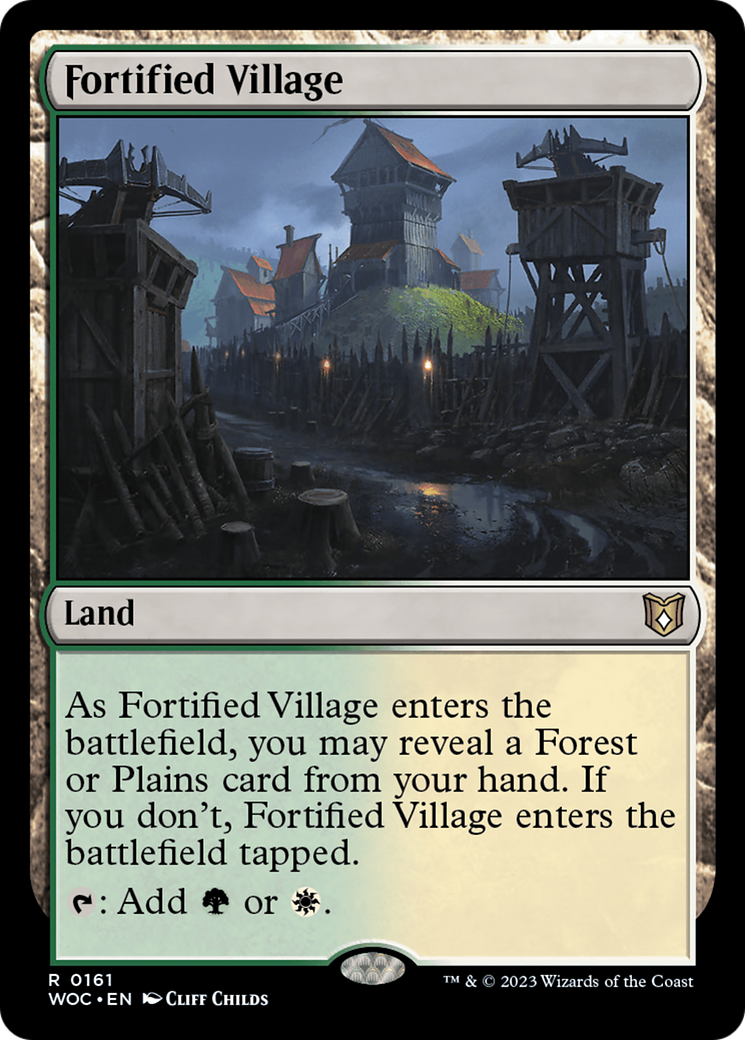 {R} Fortified Village [Wilds of Eldraine Commander][WOC 161]