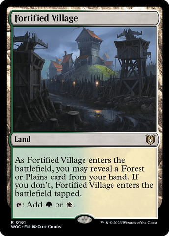 {R} Fortified Village [Wilds of Eldraine Commander][WOC 161]
