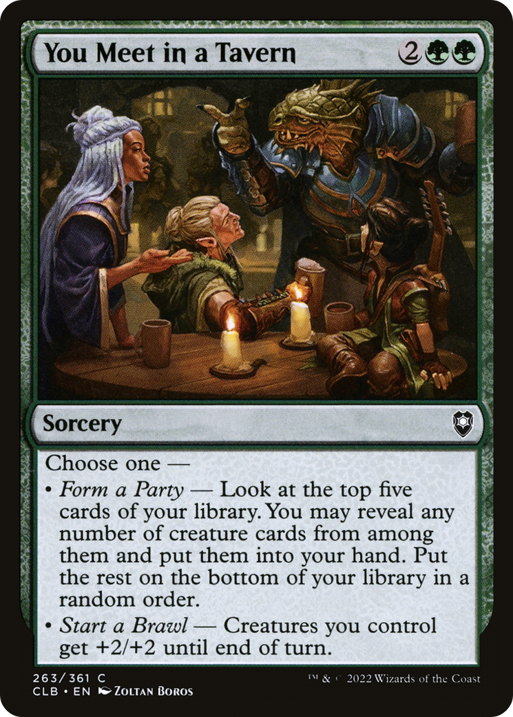 {C} You Meet in a Tavern [Commander Legends: Battle for Baldur's Gate][CLB 263]