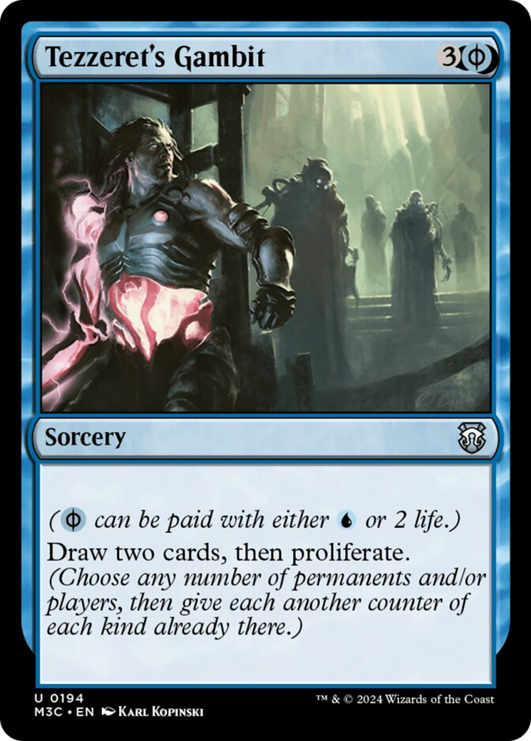 {C} Tezzeret's Gambit (Ripple Foil) [Modern Horizons 3 Commander][RPF M3C 194]