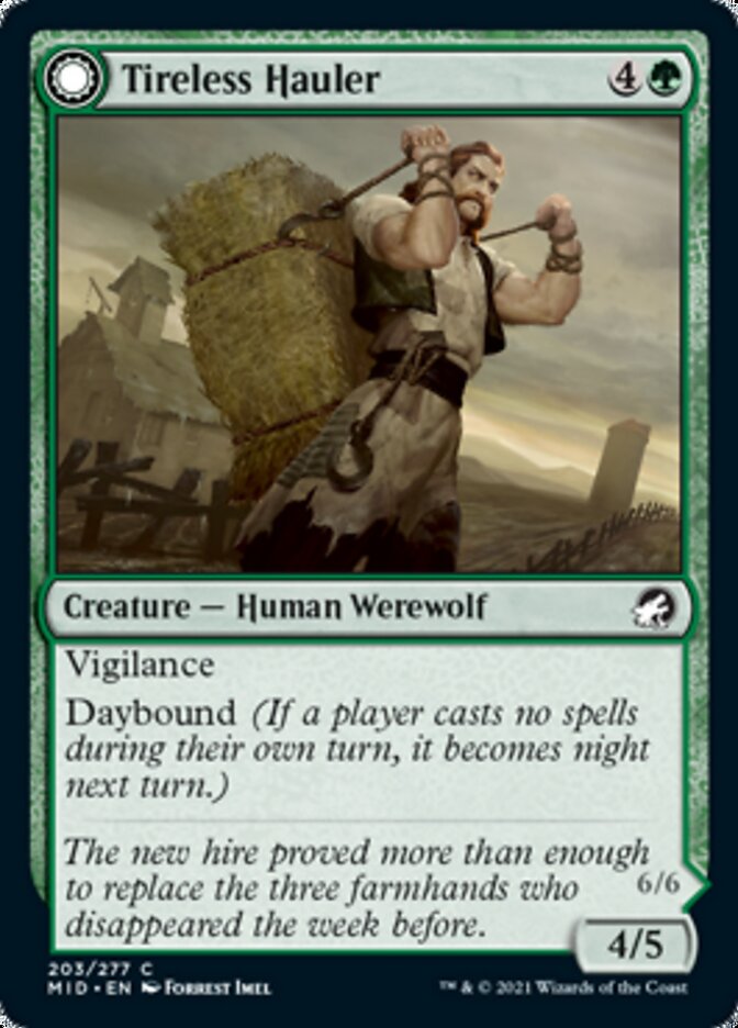{C} Tireless Hauler // Dire-Strain Brawler [Innistrad: Midnight Hunt][MID 203]
