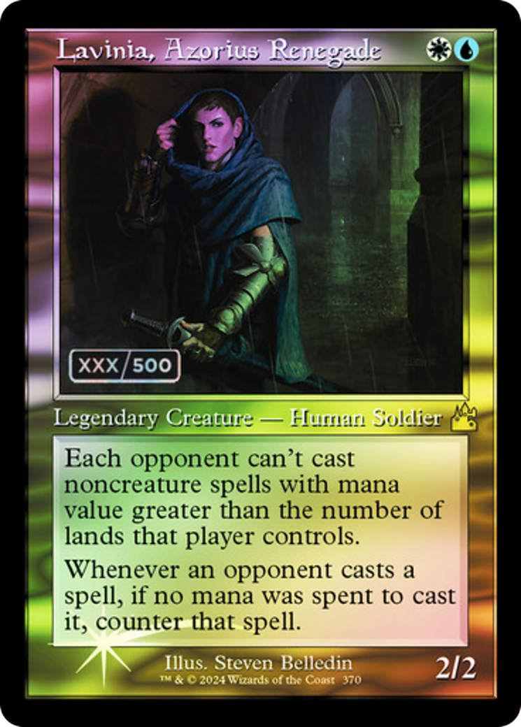 {R} Lavinia, Azorius Renegade (Retro) (Serialized) [Ravnica Remastered][SR RVR 370]