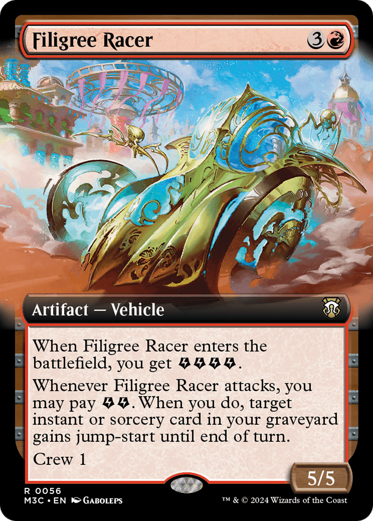 {R} Filigree Racer (Extended Art) [Modern Horizons 3 Commander][M3C 056]