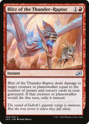 {C} Blitz of the Thunder-Raptor [Ikoria: Lair of Behemoths][IKO 109]