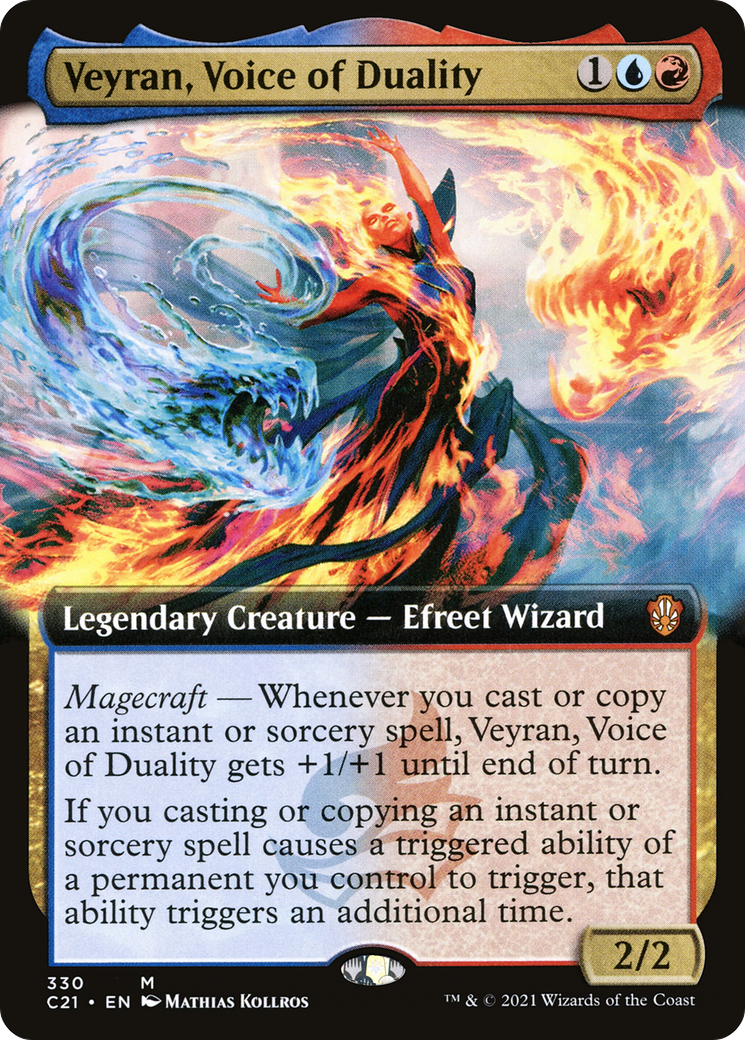 {R} Veyran, Voice of Duality (Extended Art) [Commander 2021][C21 330]