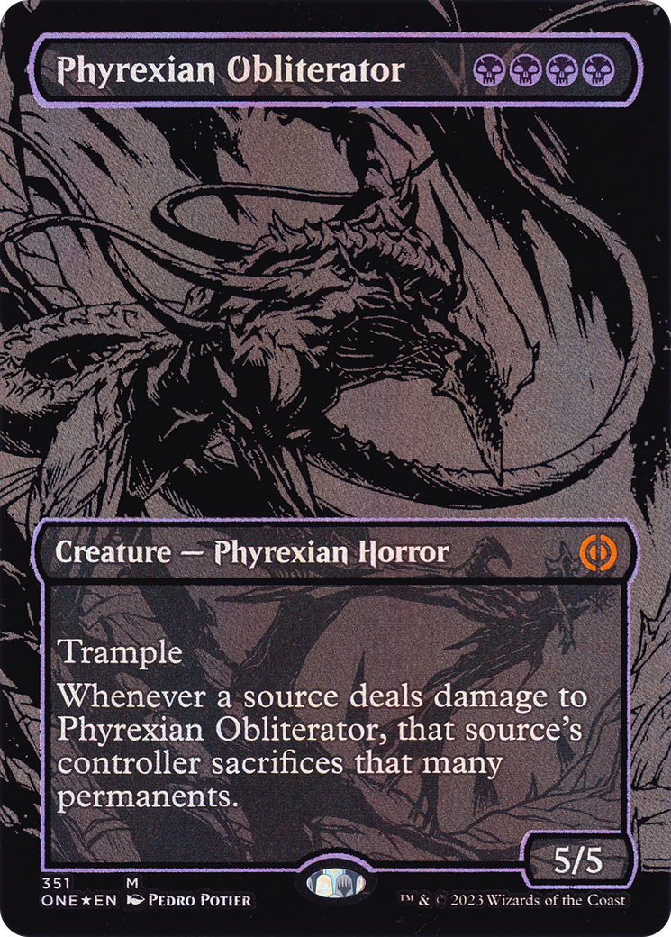 {R} Phyrexian Obliterator (Oil Slick Raised Foil) [Phyrexia: All Will Be One][ONE 351] - Misty Mountain Games