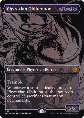 {R} Phyrexian Obliterator (Oil Slick Raised Foil) [Phyrexia: All Will Be One][ONE 351]