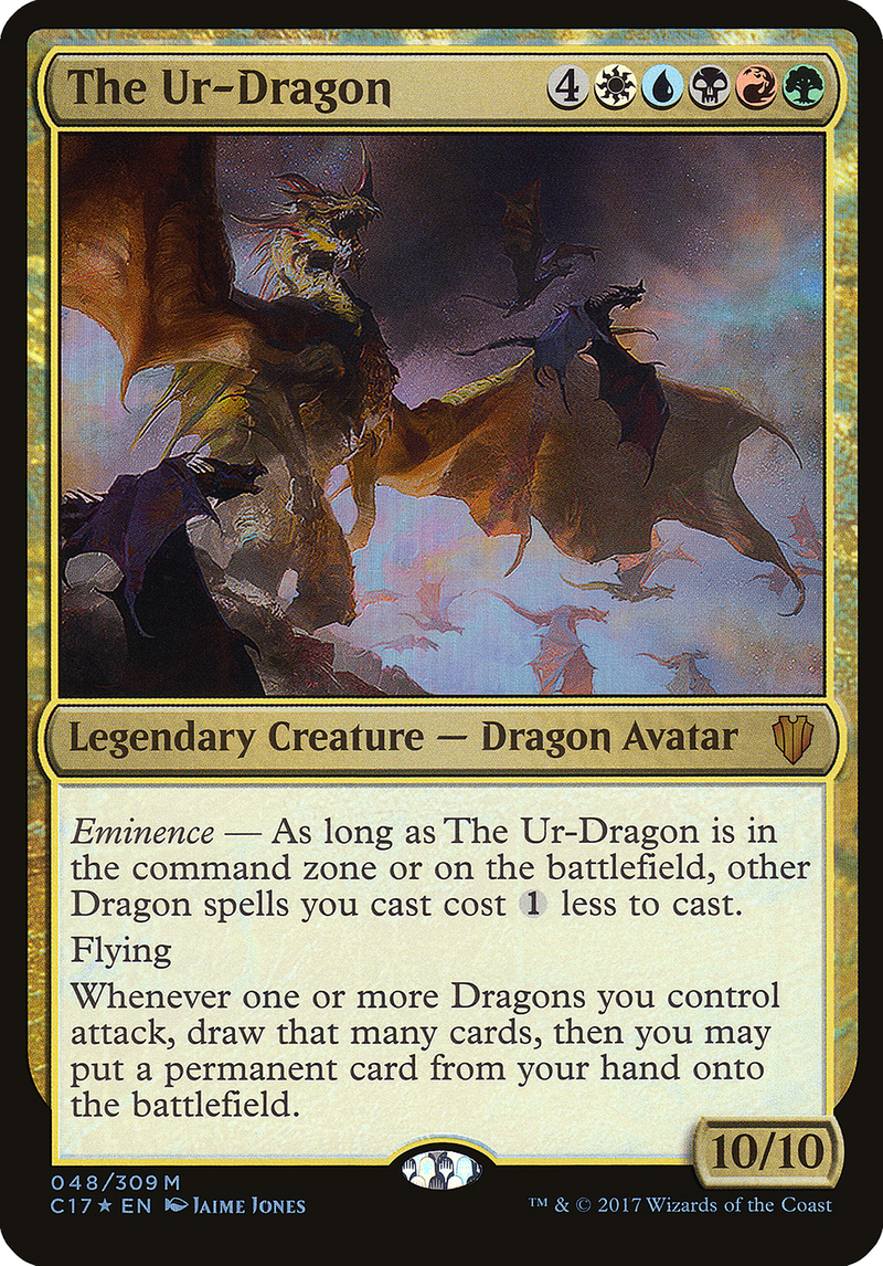 {O} The Ur-Dragon (Oversized) [Commander 2017 Oversized][OVR C17 048]