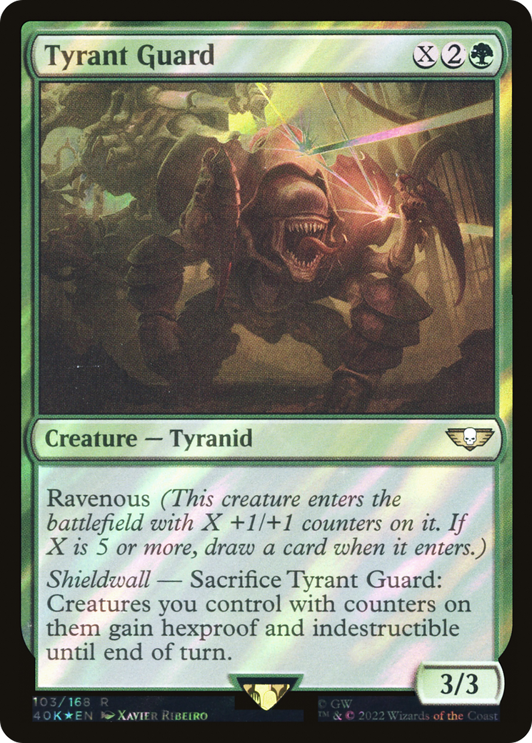 {R} Tyrant Guard (Surge Foil) [Universes Beyond: Warhammer 40,000][SF 40K 103]