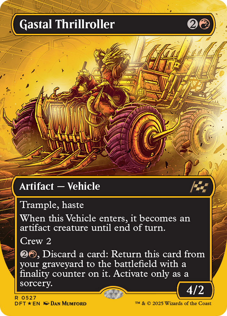 {@R} Gastal Thrillroller (Borderless) (First-Place Foil) [Aetherdrift][DFT 527]